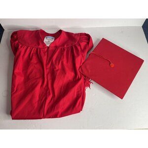 Happy Graduates Red Graduation Gown Medium Kids